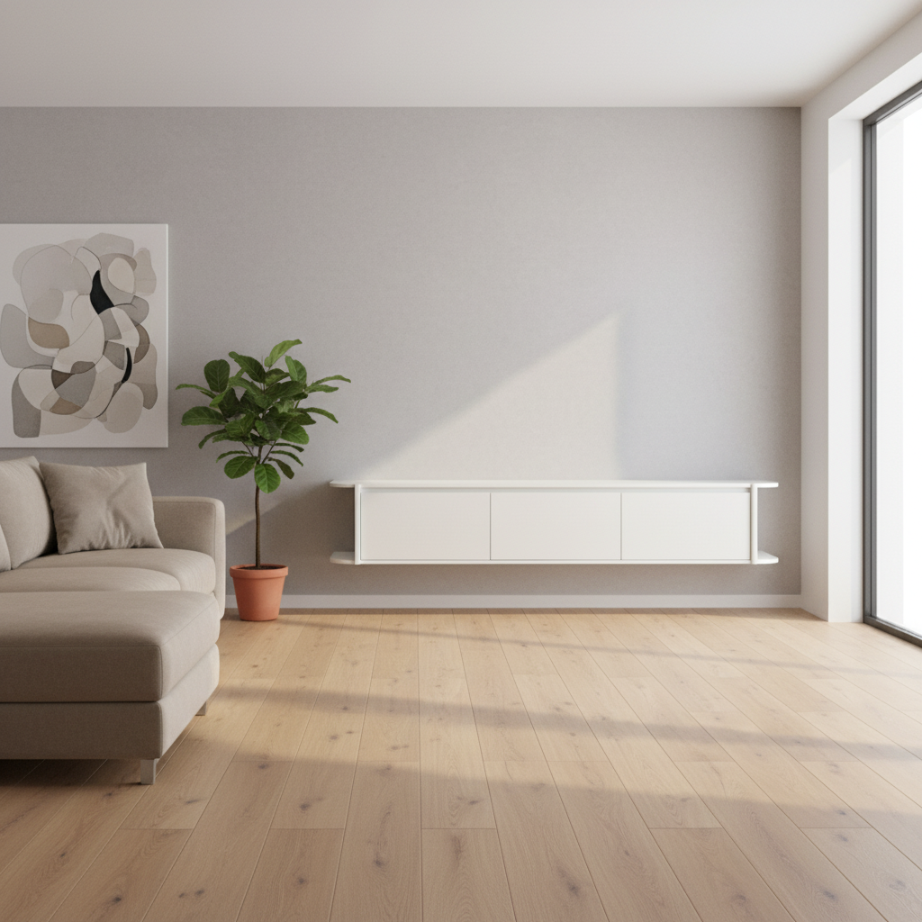 Tv meubel Jade zwevend Wit