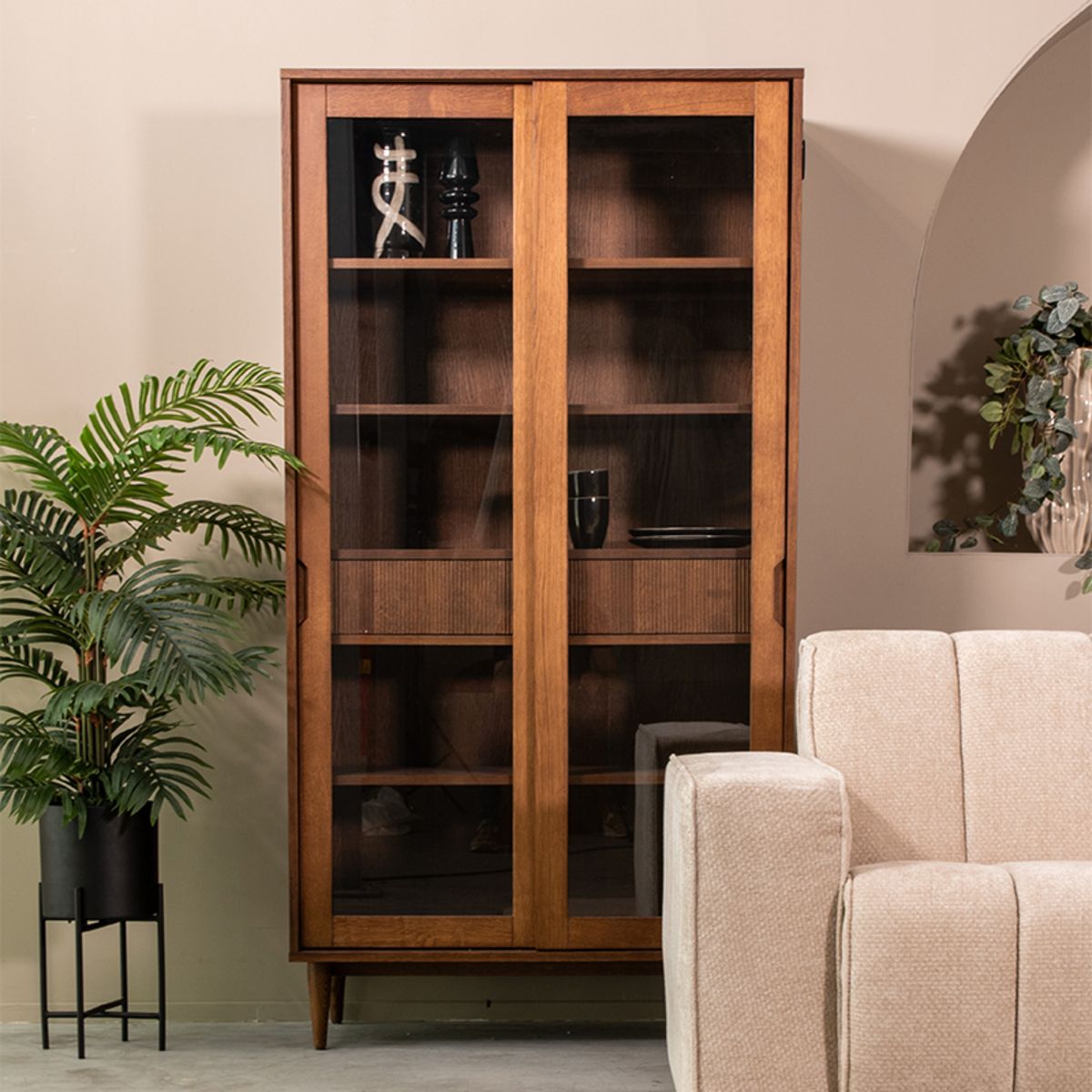 Vitrinekast Jule | verschillende kleuren